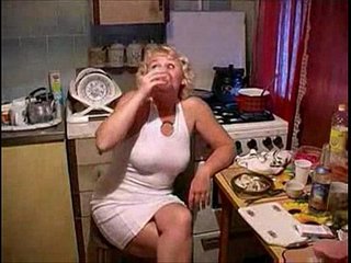 A mom fucked by her son in the kitchen river